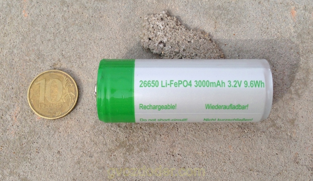 Литий-железо-фосфатный аккумулятор на Led Lenser i9R-iron